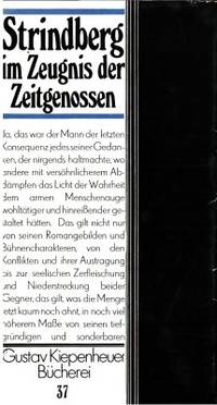 Strindberg im Zeugnis der Zeitgenossen.