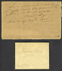 image of Autographed note by Niccolo Paganini, the Italian violinist, composer