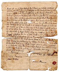 Benjamin Kimball Family Document. 1739 Marriage Agreement between Jonathan Kimball and Jane...