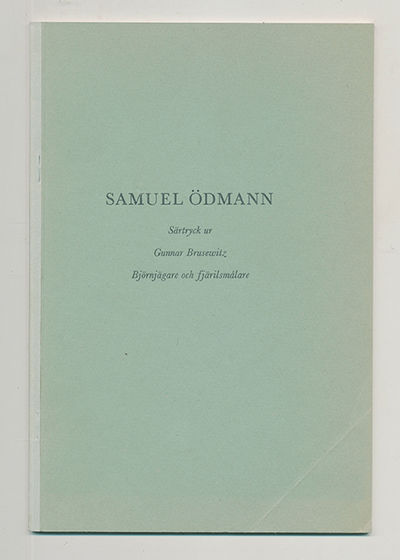 Samuel Ödmann. Särtryck ur Björnjägare och…