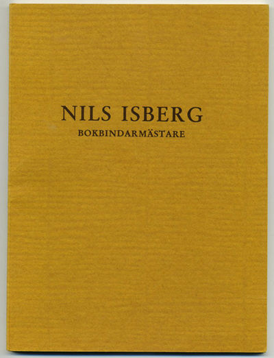 Nils Isberg. Bokbindarmästare.