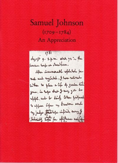Samuel Johnson (1709-1784) an appreciation. An exh