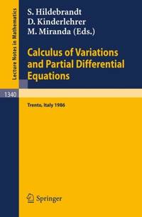 Calculus of Variations and Partial Differential Equations : Proceedings of a Conference, held in...