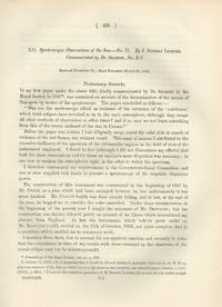 HELIUM IN THE SUN: Spectroscopic Observations of the Sun. -- No. II (Philosophical Transactions...