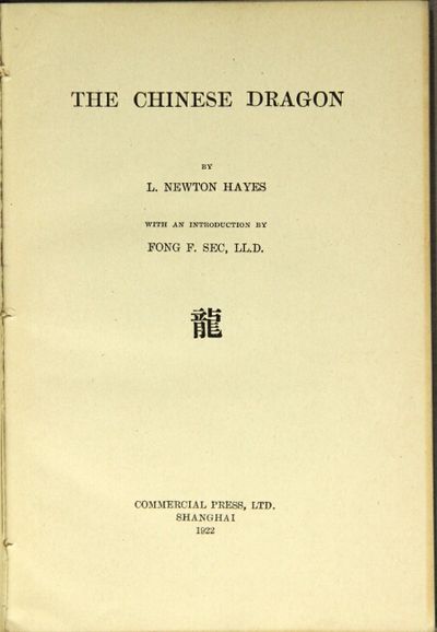 Shanghai: Commercial Press, Ltd, 1922. First edition, thin 12mo, pp. xv, , 40; 28 illustrations, mos...