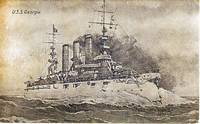 U.S.S. Georgia. Postcard Australian.