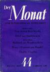 DER MONAT EINE INTERNATIONALE ZEITSCHRIFT, MAY 1952