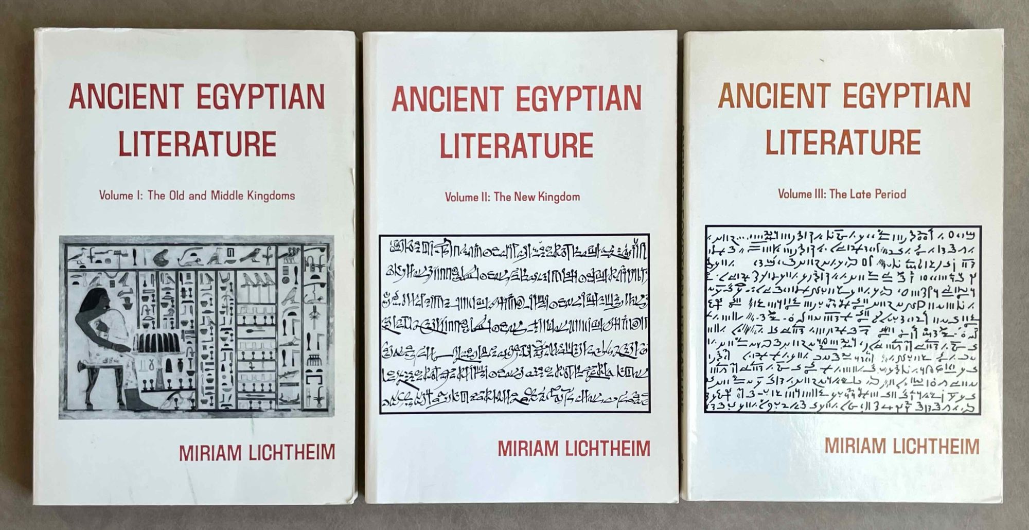 【洋書／2冊セット】Ancient Egyptian Literature Ancient Egyptian literature. Volumes I, II & III (complete set) by