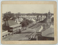 image of Dubbo and the "Mcquarrie (sic) River in Flood", with notes by W. Moseley. Christmas Card
