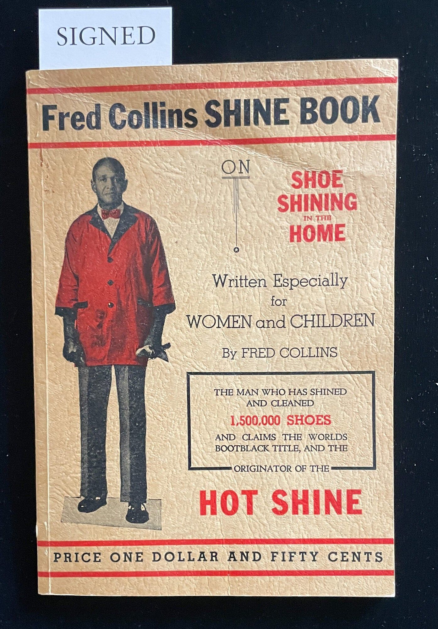 FRED COLLINS SHINE BOOK ON SHOE SHINING IN THE HOME. WRITTEN ESPECIALLY ...