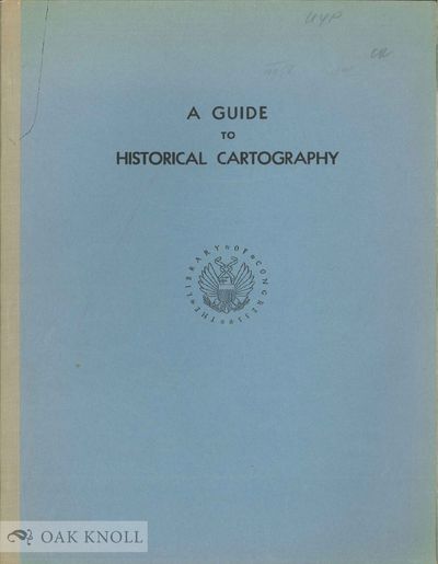 Washington: Library of Congress, 1962. paper wrappers. Maps. 4to. paper wrappers. (5), 14, (4) pages...