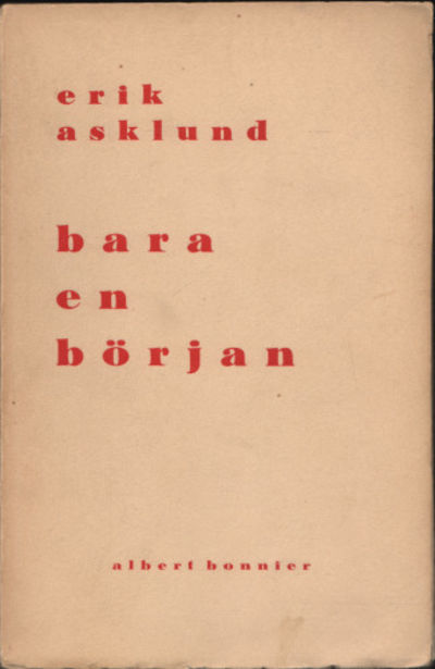 BARA EN BÖRJAN. Ett romanpuzzle.