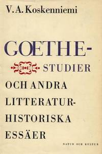Goethestudier och andra litteraturhistoriska…