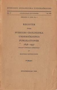 Register över Sveriges Geologiska Undersöknings…