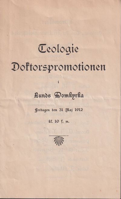 Teologie Doktorspromotionen i Lunds Domkyrka…