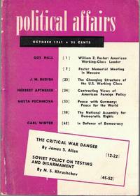 Political Affairs, Vol. XL No. 10, October 1961
