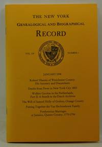 image of The New York Genealogical and Biographical Record, Volume 129, Number 1 (January 1998)