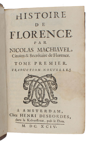 Histoire de Florence. Traduction nouvelle. 2 vols. (photo 2)