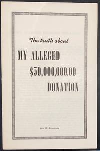cover of The Truth About My Alleged $50,000,000.00 Donation