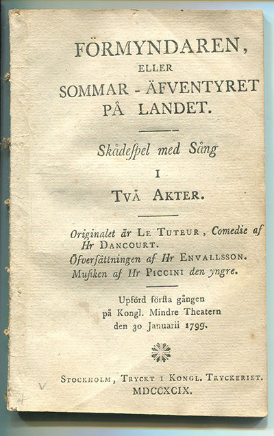 Förmyndaren, eller sommar-äfventyret på landet.…