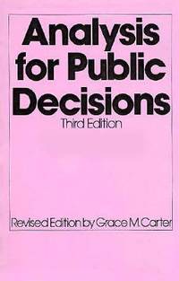 Analysis for Public Decisions