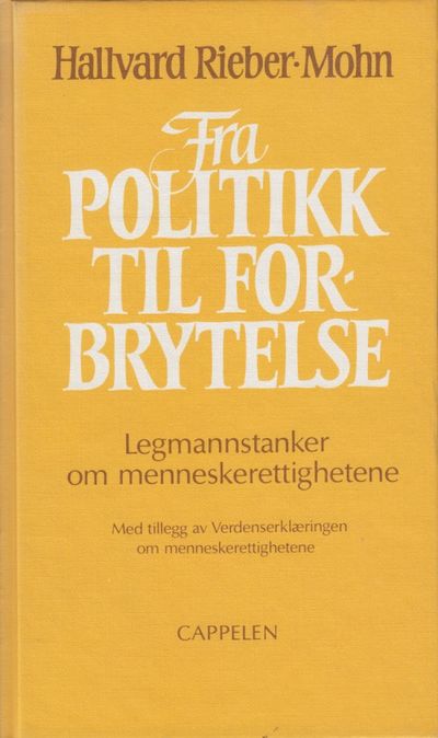 Fra politikk til forbrytelse. Legmannstanker om…