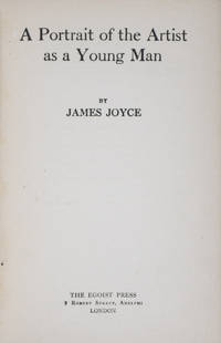 A Portrait of the Artist as a Young Man (Shakespeare and Company Bookstore copy) by Joyce, James - 1921