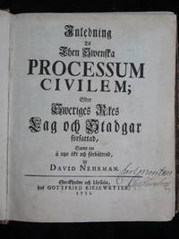 INLEDNING TIL THEN SWENSKA PROCESSUM CIVILEM;…