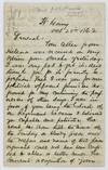 [Autograph Letter, Signed, from Nebraska Territory Pioneer George L. Miller to Nebraska General Samuel Ryan Curtis, Reporting on Some Dirty Politics and Including a Brief Appraisal of the Frontier Town of Omaha]