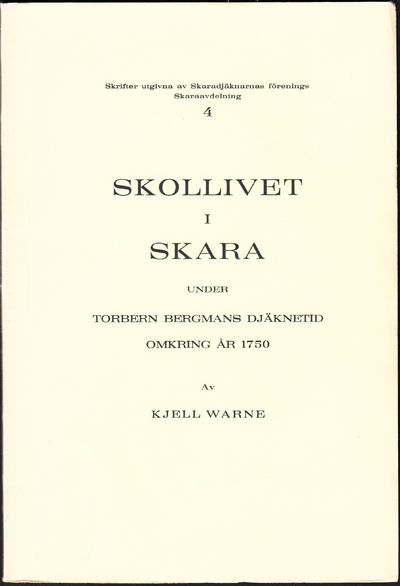 Skollivet i Skara under Torbern Bergmans…