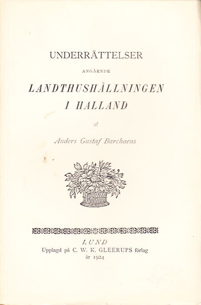 Underrättelser angående landthushållningen i…