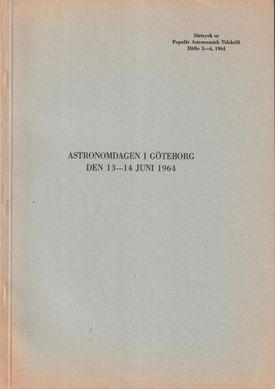 Astronomidagen i Göteborg den 13-14 juni 1964 [=…