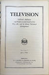 Television, 6 vols. (1936 - 1950)