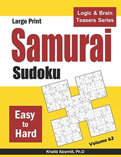 large print samurai sudoku 500 easy to hard sudoku puzzles overlapping into 100 samurai style logic