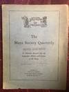 The Maya Society Quarterly Volume 1 December, 1931 Number 1 Association Copy