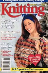 image of Knitting Digest January 2001 : Valentine Pillow & Sweetheart Afghan, Volume 23