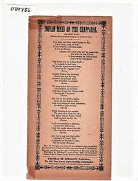 cover of Song sheet: INDIAN MAID OF THE CHAPPARAL. Air--Mary Blane. Written and sung by George Bombarger, in the City of Mexico