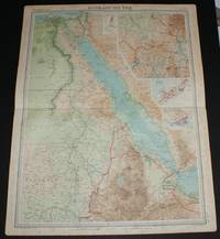 Map of &quot;Egypt and the Nile&quot; and the Red Sea from the 1920 Times Survey Atlas (Plate 78) by The Times and J. G. Bartholomew - 1920