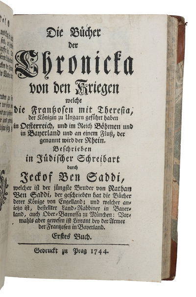 Die Bücher der Chronick derer Könige von Engelland (+) Die Bücher der Chronicka von den Kriegen welche die Frantzosen mit Theresia, der Königin zu Ungarn geführt haben (+) Chronicka der Königin zu Ungarn und von der Schlacht bey Dettingen (+) Die ... (photo 5)