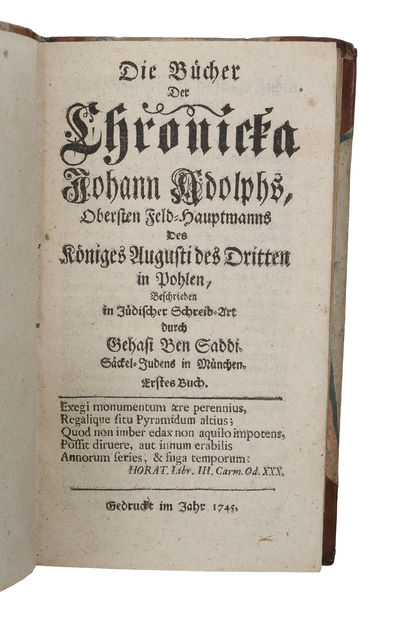 Die Bücher der Chronick derer Könige von Engelland (+) Die Bücher der Chronicka von den Kriegen welche die Frantzosen mit Theresia, der Königin zu Ungarn geführt haben (+) Chronicka der Königin zu Ungarn und von der Schlacht bey Dettingen (+) Die ... (photo 6)