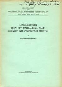 Landmollusker från det jämtländska silurområdet…