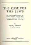THE CASE FOR THE JEWS