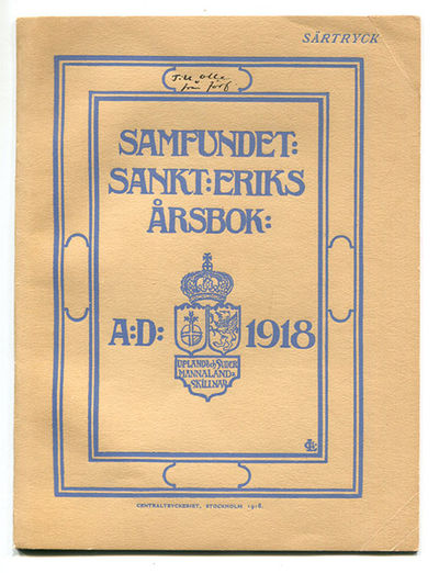 Johan Tobias Sergels föräldrahem. Särtryck ur…