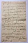 Autographed Document Signed.; (Vermont) A Proposed Road from Charter to Manchester