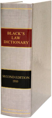 Black's Law Dictionary, Second edition. 2nd ed