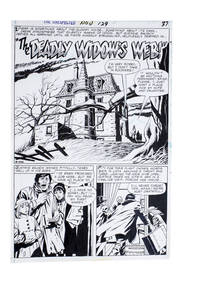 The Unexpected Vol 1 129, page 37 Splash Page &quot;The Deadly Widow&#039;s Web by (Comic Art) Tuska, George - 1971