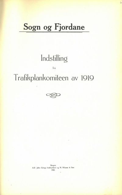 Indstilling fra Trafikplankomiteen av 1919. (photo 2)