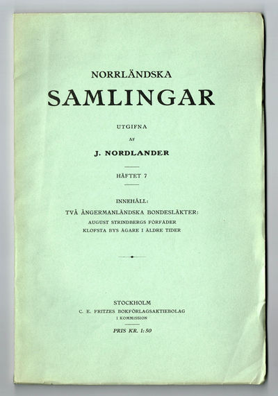 Två ångermanländska bondesläkter: August…
