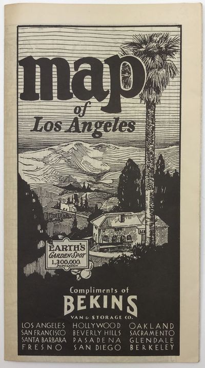 The Latest Map of Los Angeles Compliments Bekins Van and Storage Co