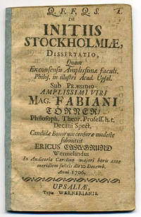 Initiis Stockholmiæ. A.a.